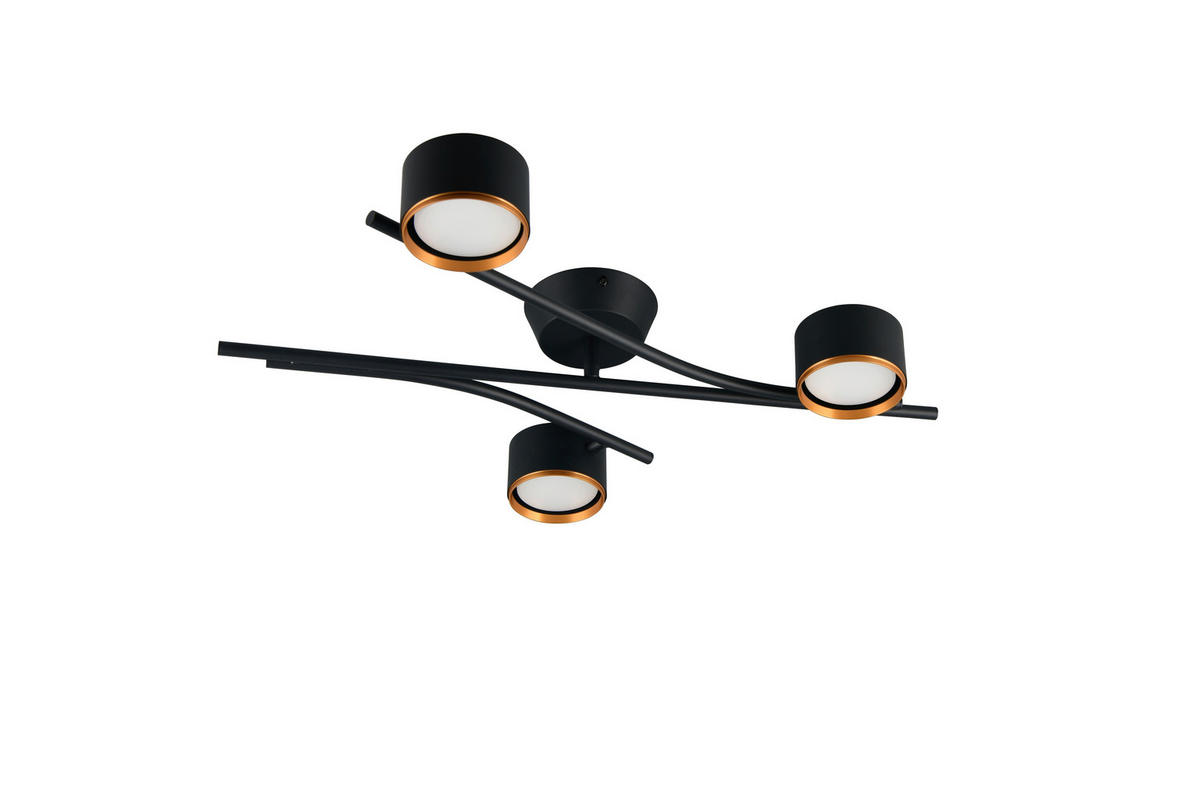 DECKENLEUCHTE Coda 61,5/46,5/11 cm   - Messingfarben/Goldfarben, Design, Metall (61,5/46,5/11cm) - Trio Leuchten