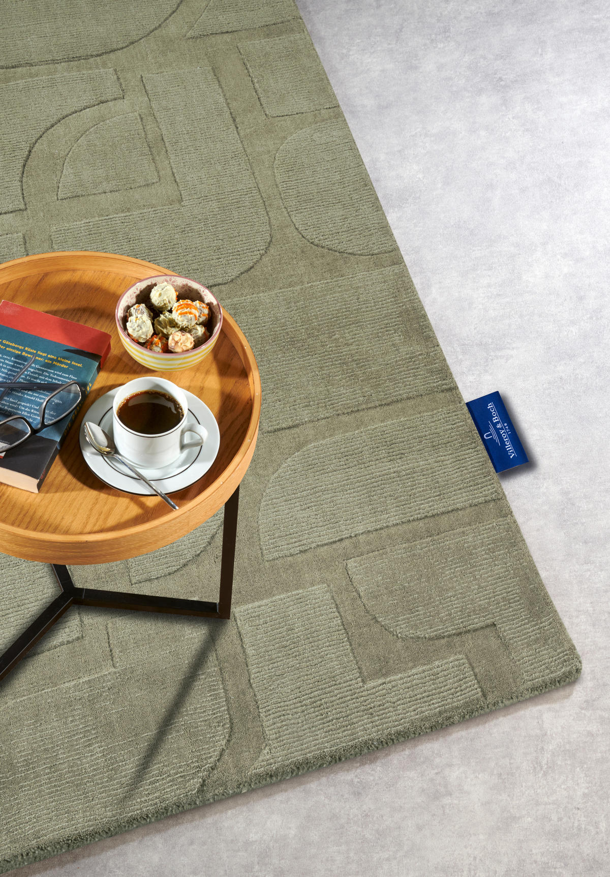 HANDWEBTEPPICH 160/230 cm Kollektion 1906 Grün  - Grün, Basics, Textil (160/230cm) - Villeroy & Boch