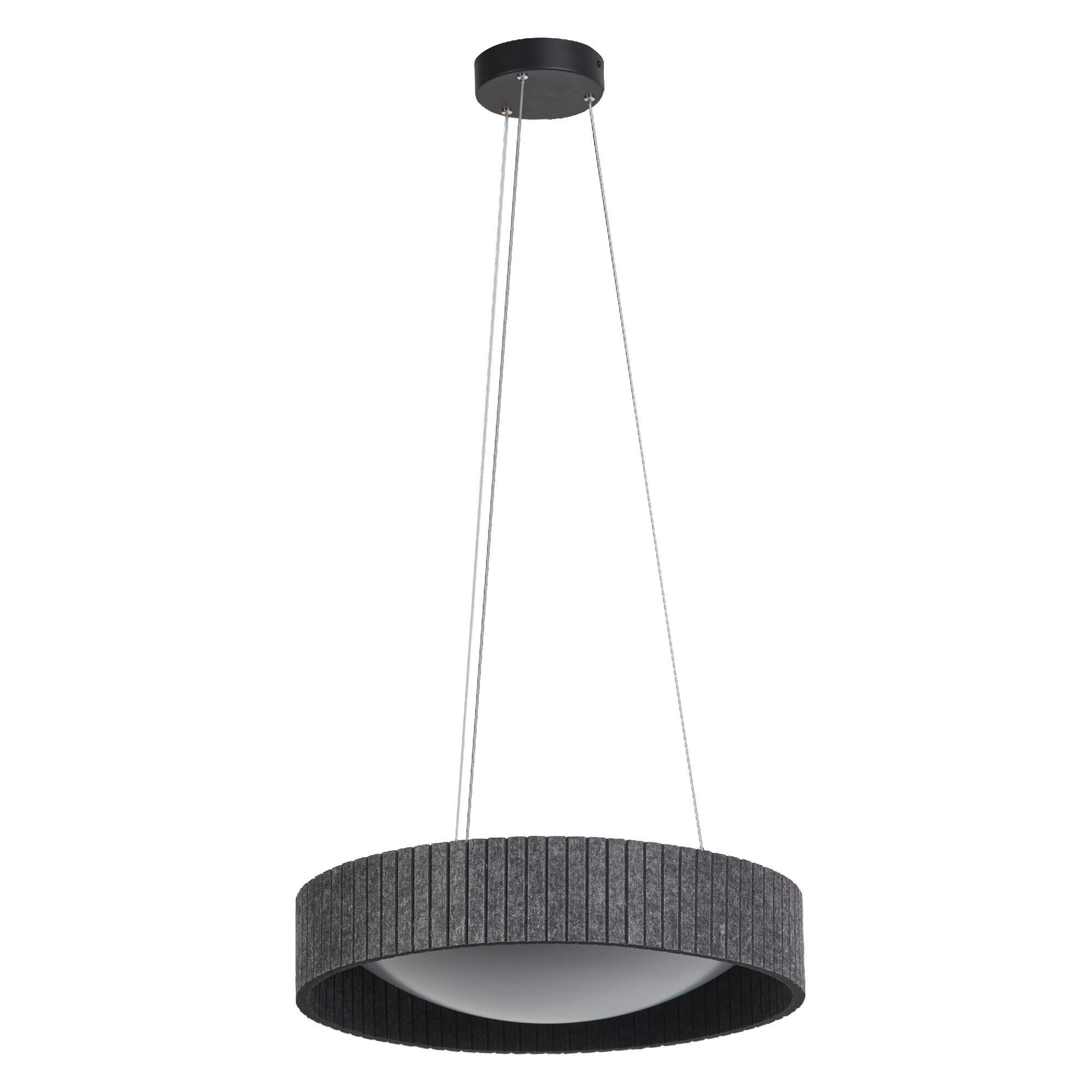 LED-PENDELLEUCHTE 50/150 cm  - Dunkelgrau, Natur, Kunststoff/Textil (50/150cm) - Ledvance