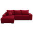 WOHNLANDSCHAFT in Textil Rot - Silberfarben/Rot, Design, Kunststoff/Textil (196/276cm) - Cantus WOHNLANDSCHAFT in Textil Rot - Silberfarben/Rot, Design, Kunststoff/Textil (196/276cm) - Cantus
