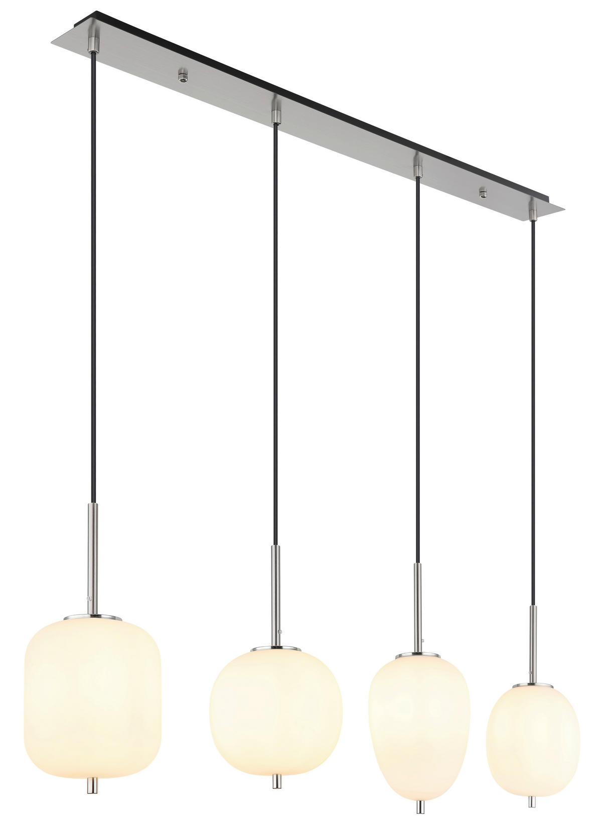 ZÁVĚSNÉ SVÍTIDLO, 110/18,5/120 cm  - černá/opál, Trend, kov/plast (110/18,5/120cm)