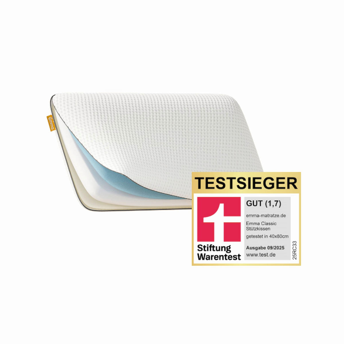 NACKENSTÜTZKISSEN 80/40 cm EMMA CLASSIC STÜTZKISSEN  - Weiß, Basics, Textil (80/40cm) - Emma