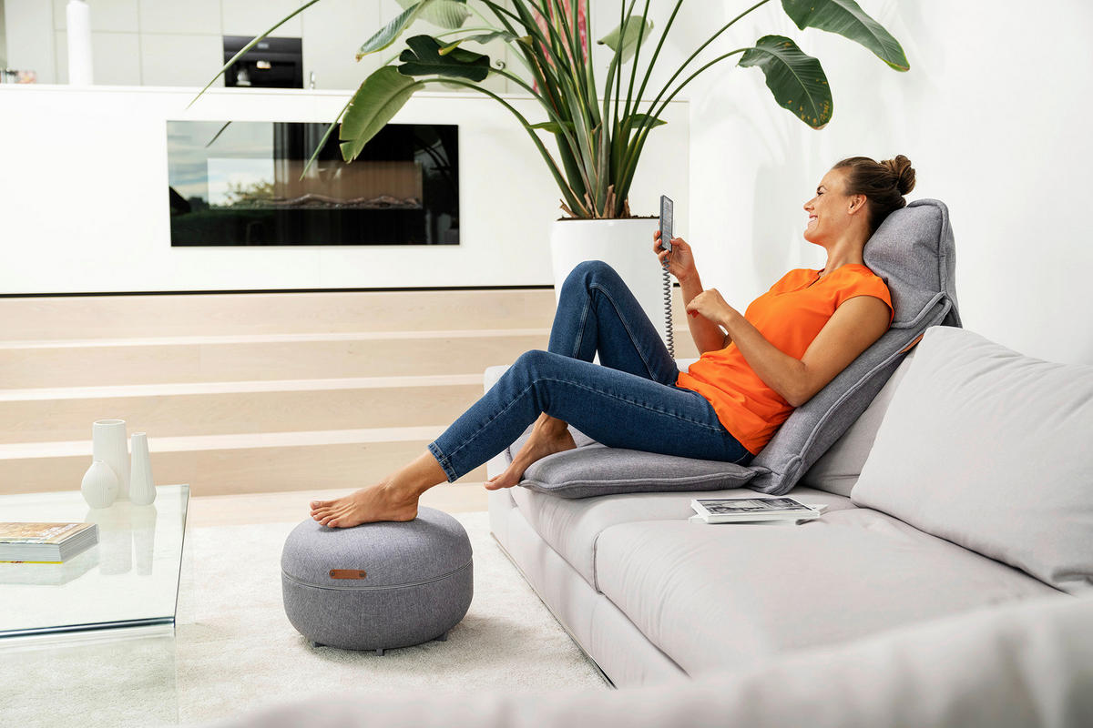 MASSAGESITZAUFLAGE - Grau, Basics (21,7/60,8/87cm) - Beurer