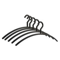 KLEIDERBÜGEL 5ER SET Kunststoff  - Schwarz, Design, Kunststoff (44/18/1,2cm)