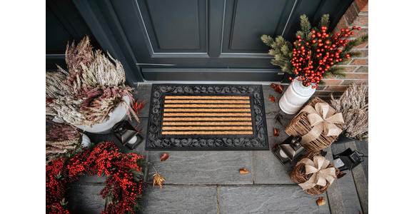 KOKOSMATTE 45/75 cm Mix Mats  - Hellbraun/Schwarz, Basics, Naturmaterialien/Kunststoff (45/75cm) - Esposa