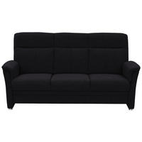 3-SITZER-SOFA Flachgewebe Anthrazit  - Anthrazit/Alufarben, Konventionell, Textil/Metall (194/100/89cm) - Beldomo Comfort