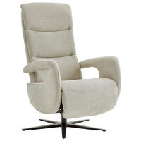 RELAXSESSEL Dieter Knoll Chenille    - Hellgrau/Schwarz, Design, Textil/Metall (71/110/83cm) - Dieter Knoll