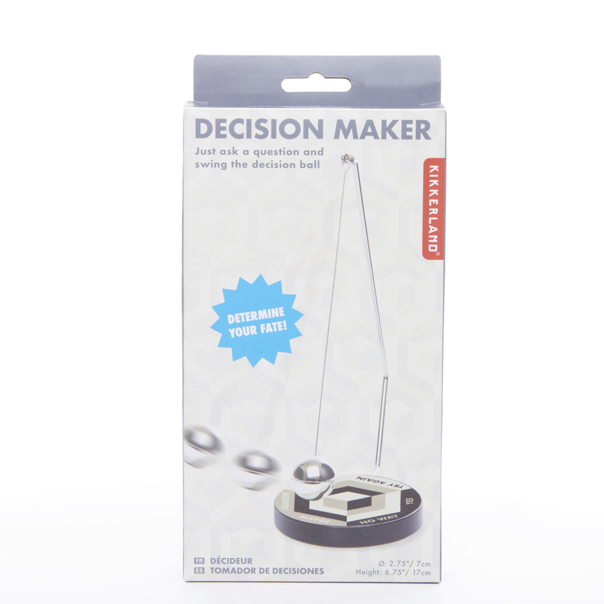 DEKOR JÁTÉK  - ezüst, Basics, műanyag/fém (2,2/22,6/11cm) - Kikkerland