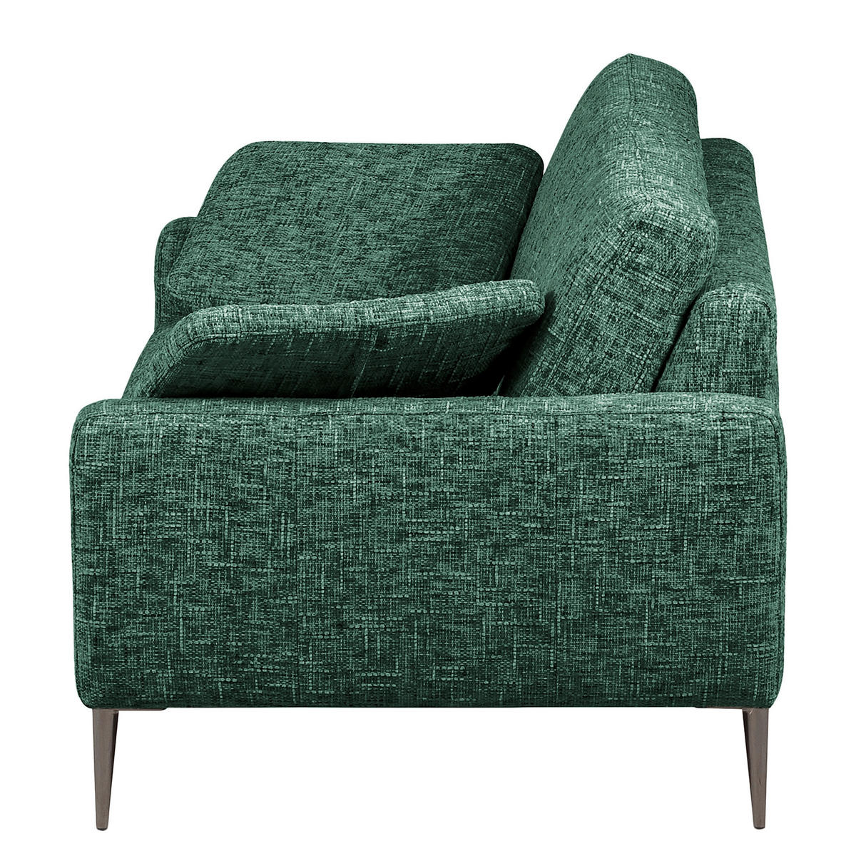 2-SITZER-SOFA Webstoff Blau, Gelb, Rot, Weiss  - Blau/Weiss, Design, Textil/Metall (157/85/92cm) - Livetastic