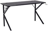 GAMING TISCH Schwarz  - Schwarz, KONVENTIONELL, Metall (140/60/75cm) - MID.YOU