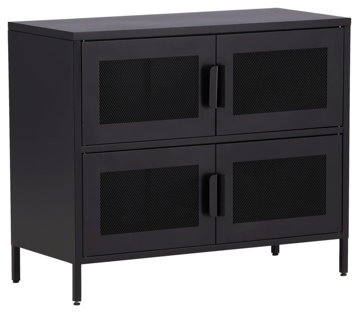 SIDEBOARD  in 90/75/40 cm  - Schwarz, Design, Metall (90/75/40cm) - Livetastic