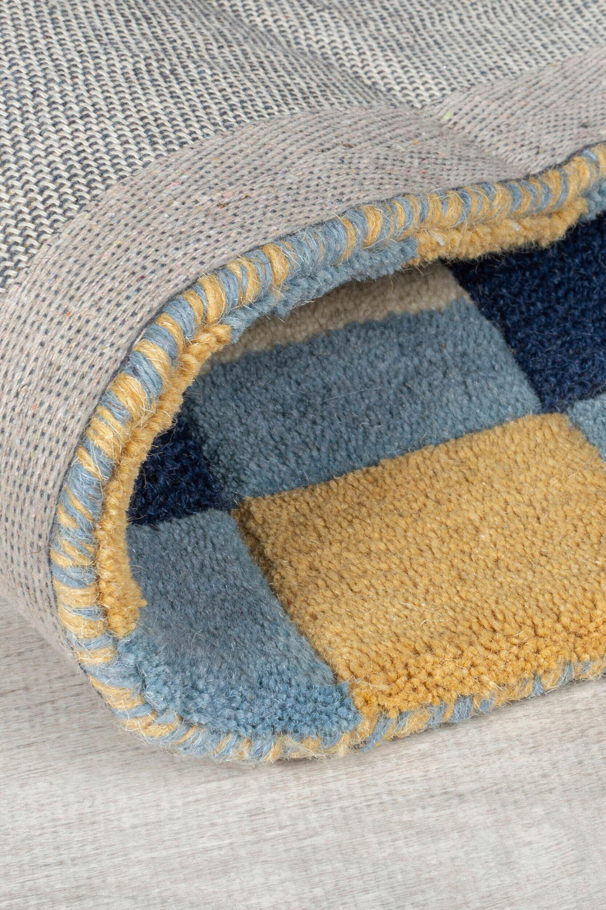 WOLLTEPPICH 160/230 cm Blau, Gelb  - Blau/Gelb, MODERN, Textil (160/230cm) - Xora