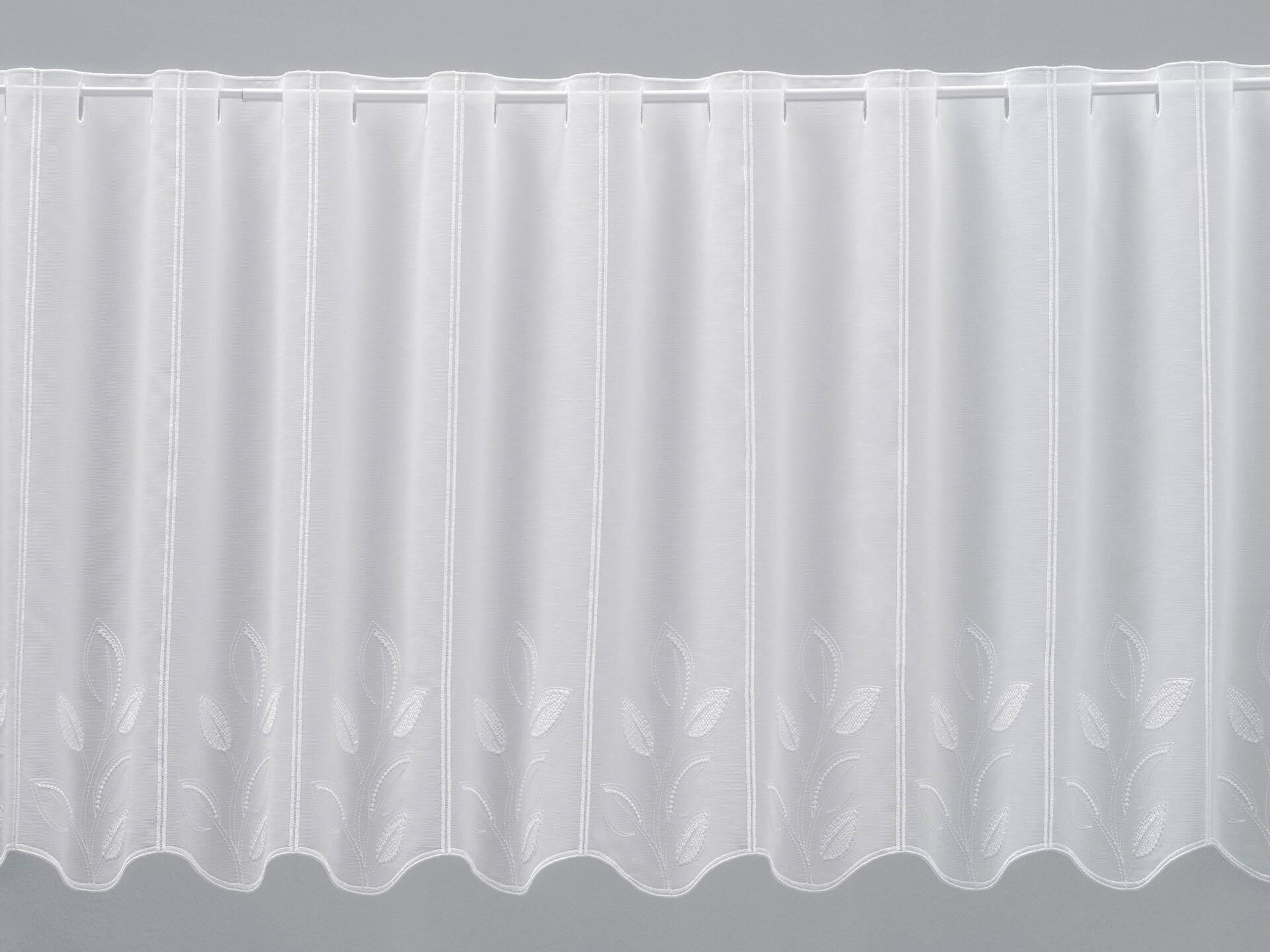 KRATKA ZAVJESA bijela   - bijela, Basics, tekstil (120cm)