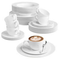 KOMBISERVICE 30-teilig 6 Personen Weiß Zoe Fine Diamond  - Weiß, Basics, Keramik - Seltmann Weiden