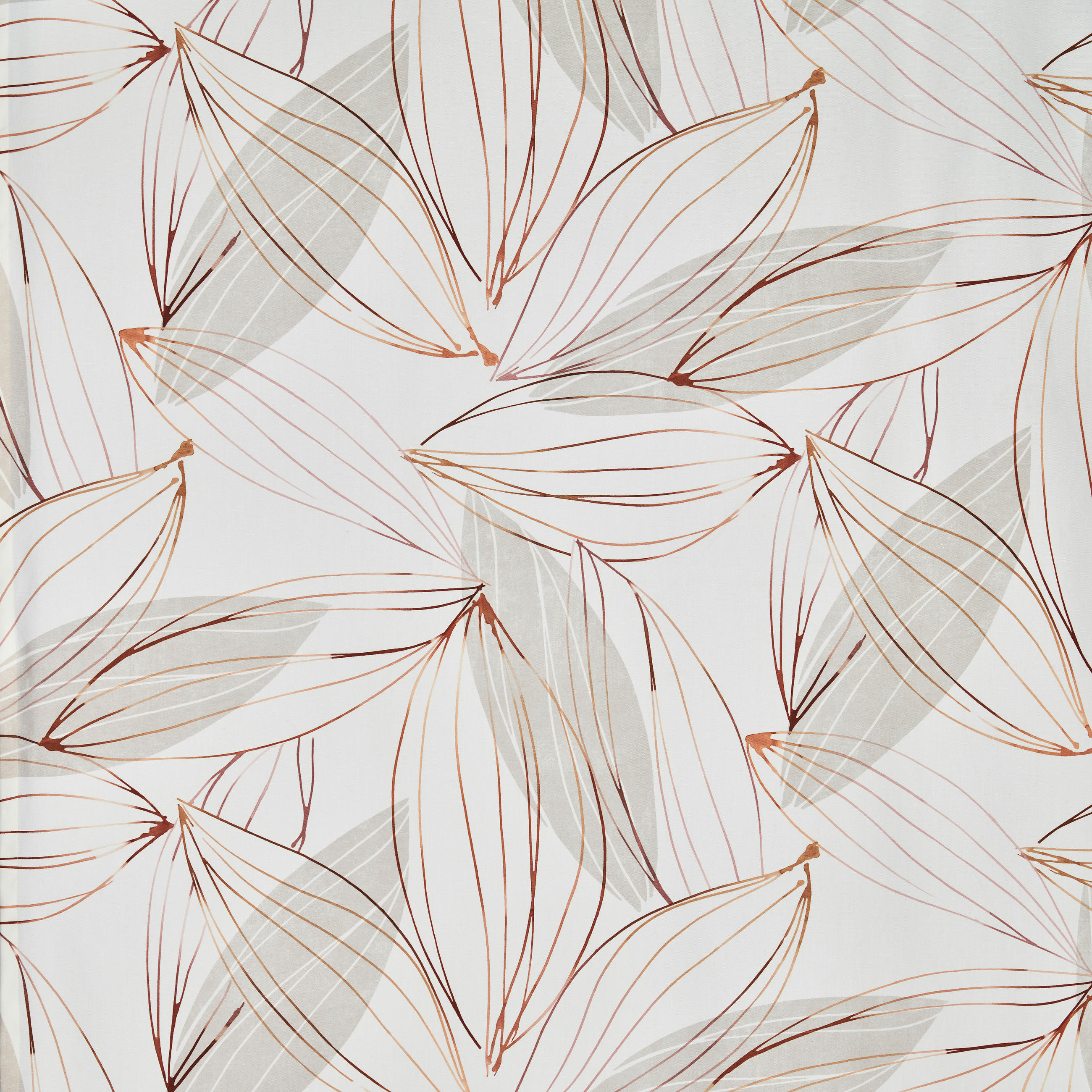 DEKOSTOFF per lfm blickdicht  - Orange/Weiß, Design, Textil (140cm) - Esposa