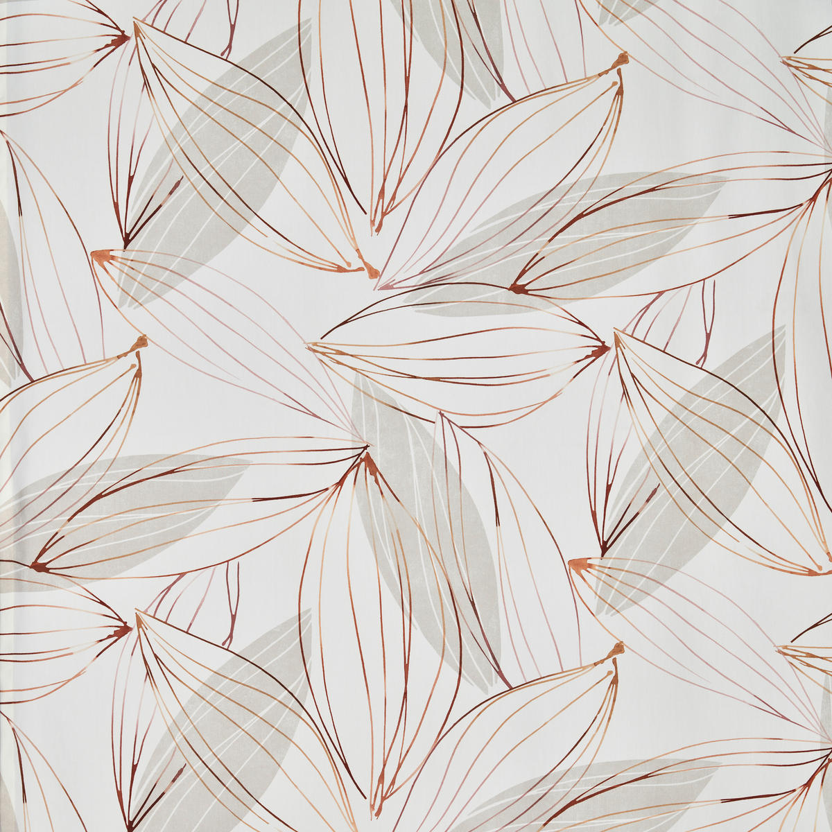 DEKOSTOFF per lfm blickdicht  - Orange/Weiß, Design, Textil (140cm) - Esposa