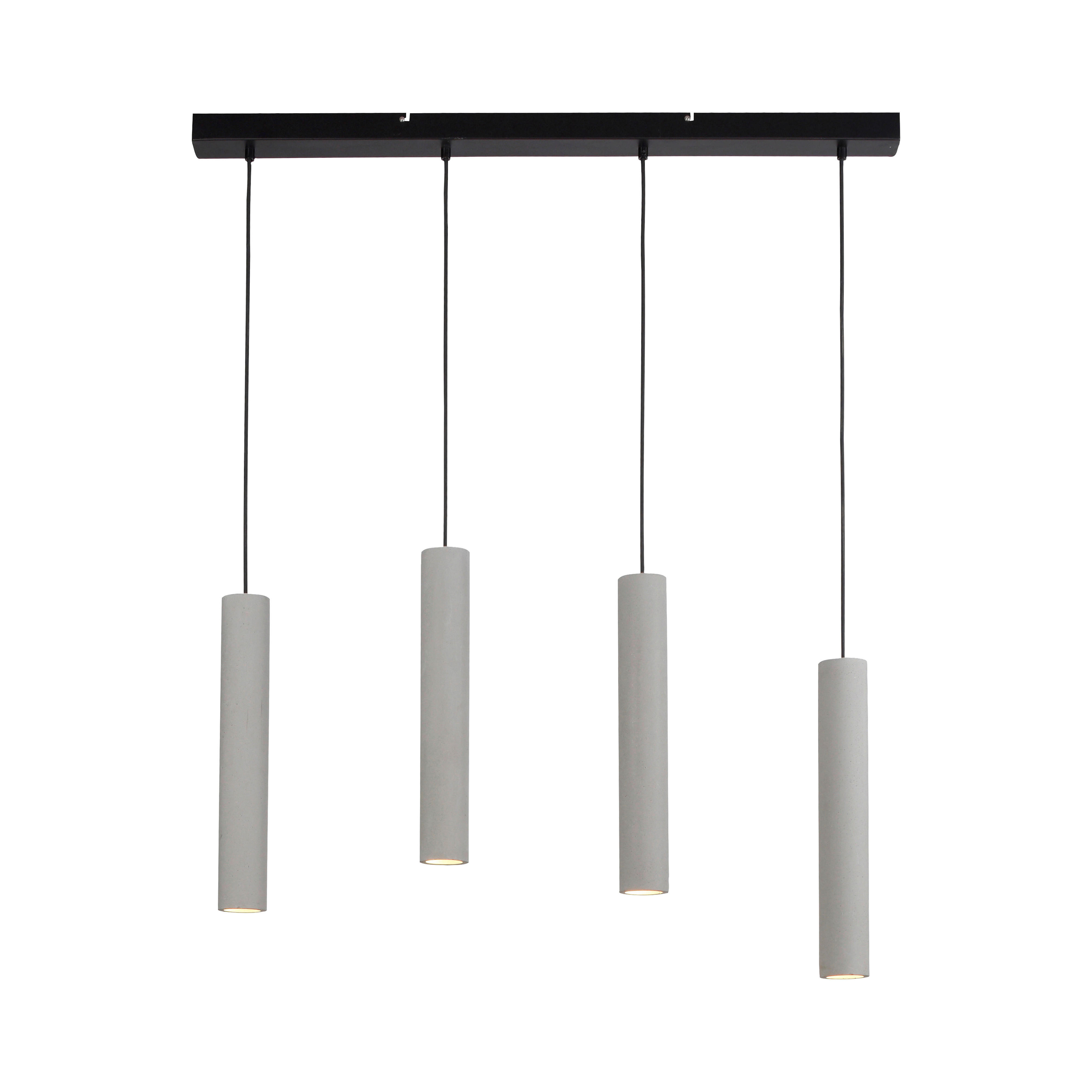 HÄNGELEUCHTE Eton 100/7,5/120 cm   - Greige, Design, Kunststoff/Metall (100/7,5/120cm) - Paul Neuhaus
