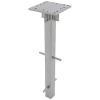 SONNENSCHIRMSTÄNDER Silberfarben  - Silberfarben, Basics, Metall (13,5/50/13,5cm) - Doppler