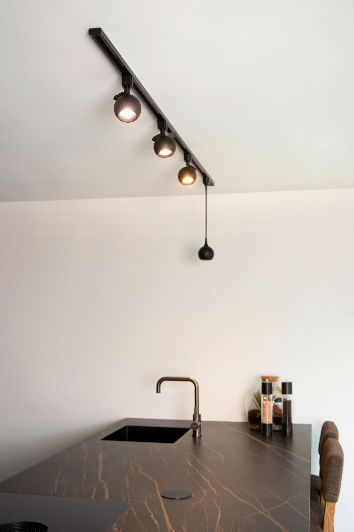 SCHIENENSYSTEM Track 9/9/12.8 cm   - Schwarz, Basics, Metall (9/9/12.8cm) - Lucide