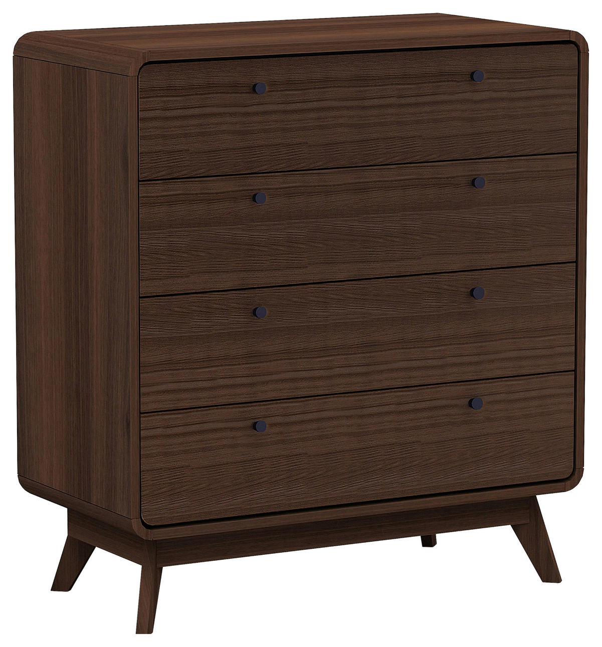 KOMMODE Cassie  in 80/88/39 cm  - Walnussfarben/Braun, Design, Holzwerkstoff (80/88/39cm) - MID.YOU