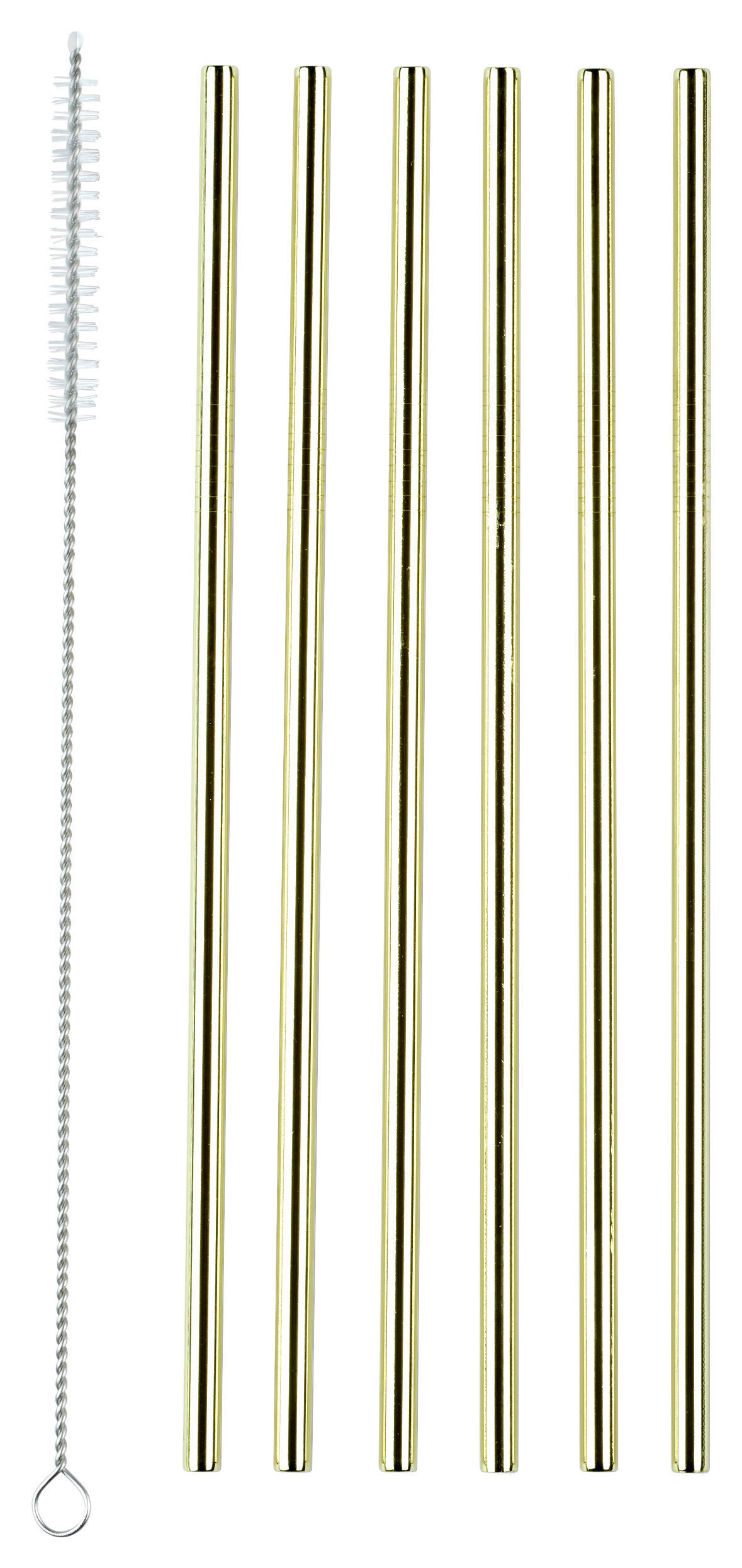TRINKHALM - Goldfarben, Design, Metall (0,6/21,5cm) - Echtwerk