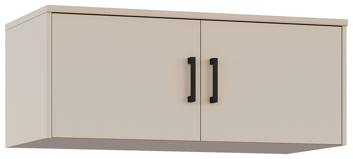 SZEKRÉNYRÁTÉT  - kasmírszínű/fekete, Basics, faalapú anyag/fém (106/43/54cm) - Xora