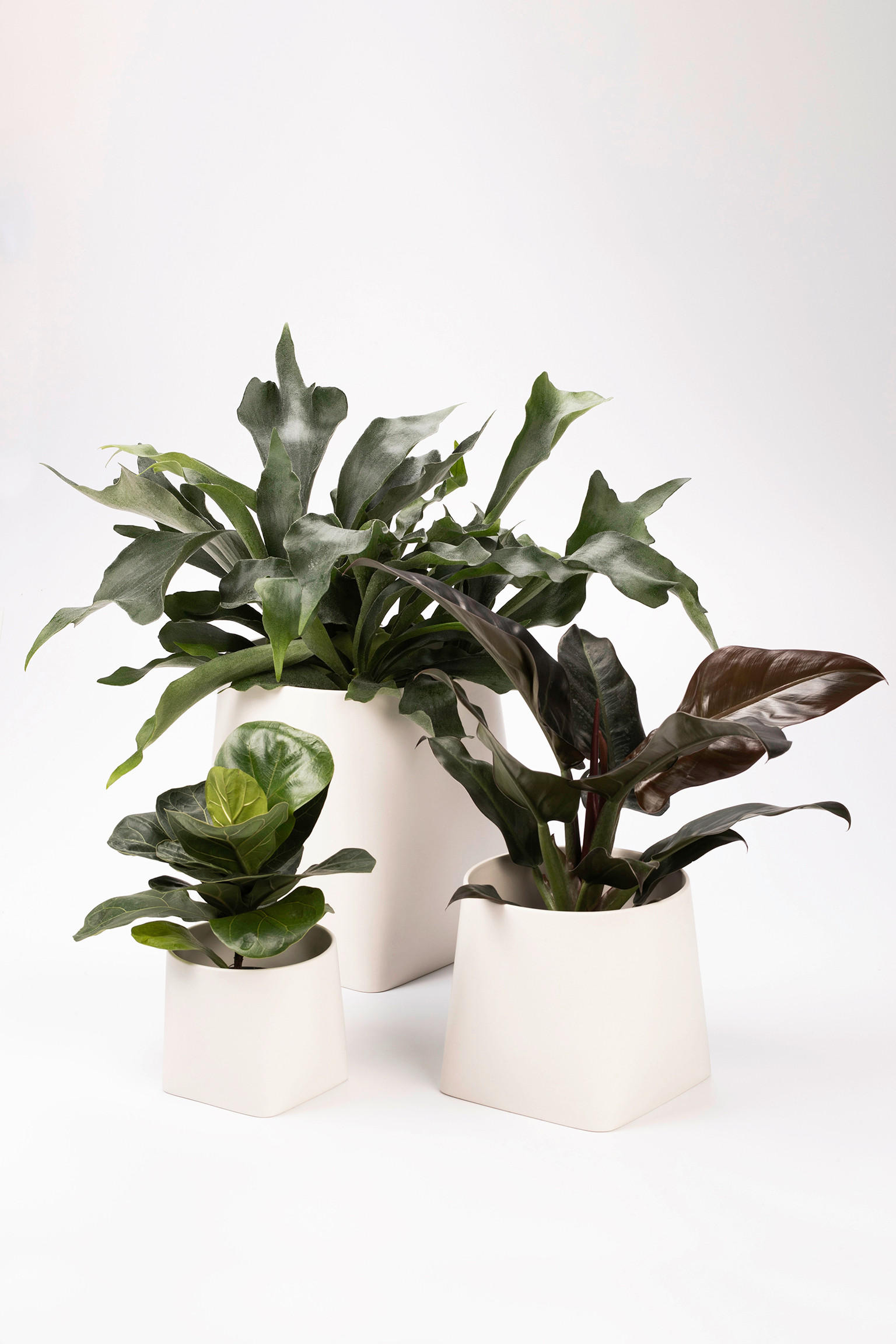 Thumbnail - Markslöjd Übertopf, Weiß, Keramik, quadratisch, 14x14x16 cm, Dekoration, Blumen & Zubehör, Übertöpfe