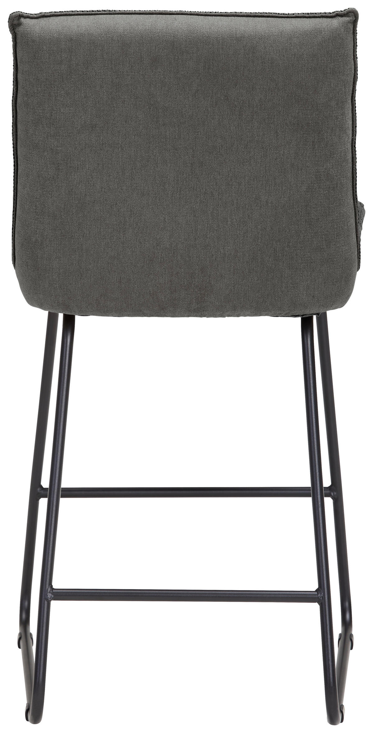TRESENSTUHL in Metall, Textil Grau, Schwarz, Dunkelgrau  - Dunkelgrau/Schwarz, Design, Textil/Metall (48/92/54cm) - Dieter Knoll