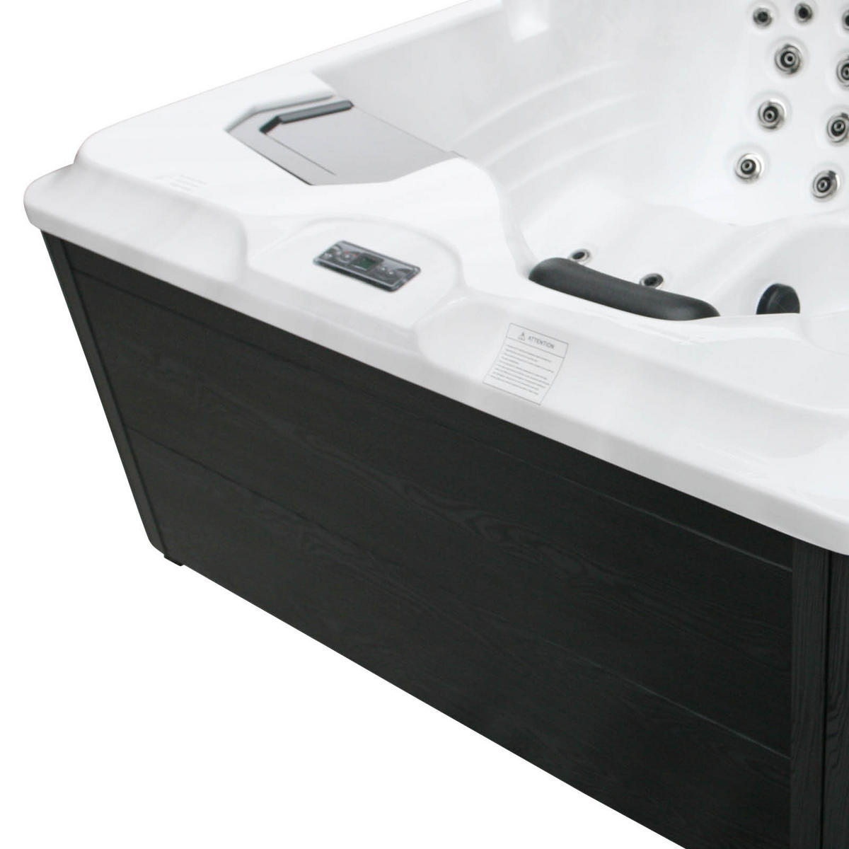 WHIRLPOOL XXL1952  - Silberfarben/Schwarz, Basics, Kunststoff (160/210/80cm)