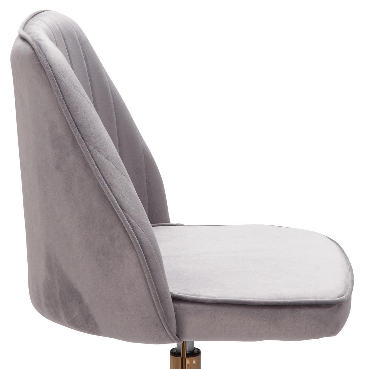 STUHL  in Samt  - Goldfarben, Konventionell (60/100/60cm) - MID.YOU