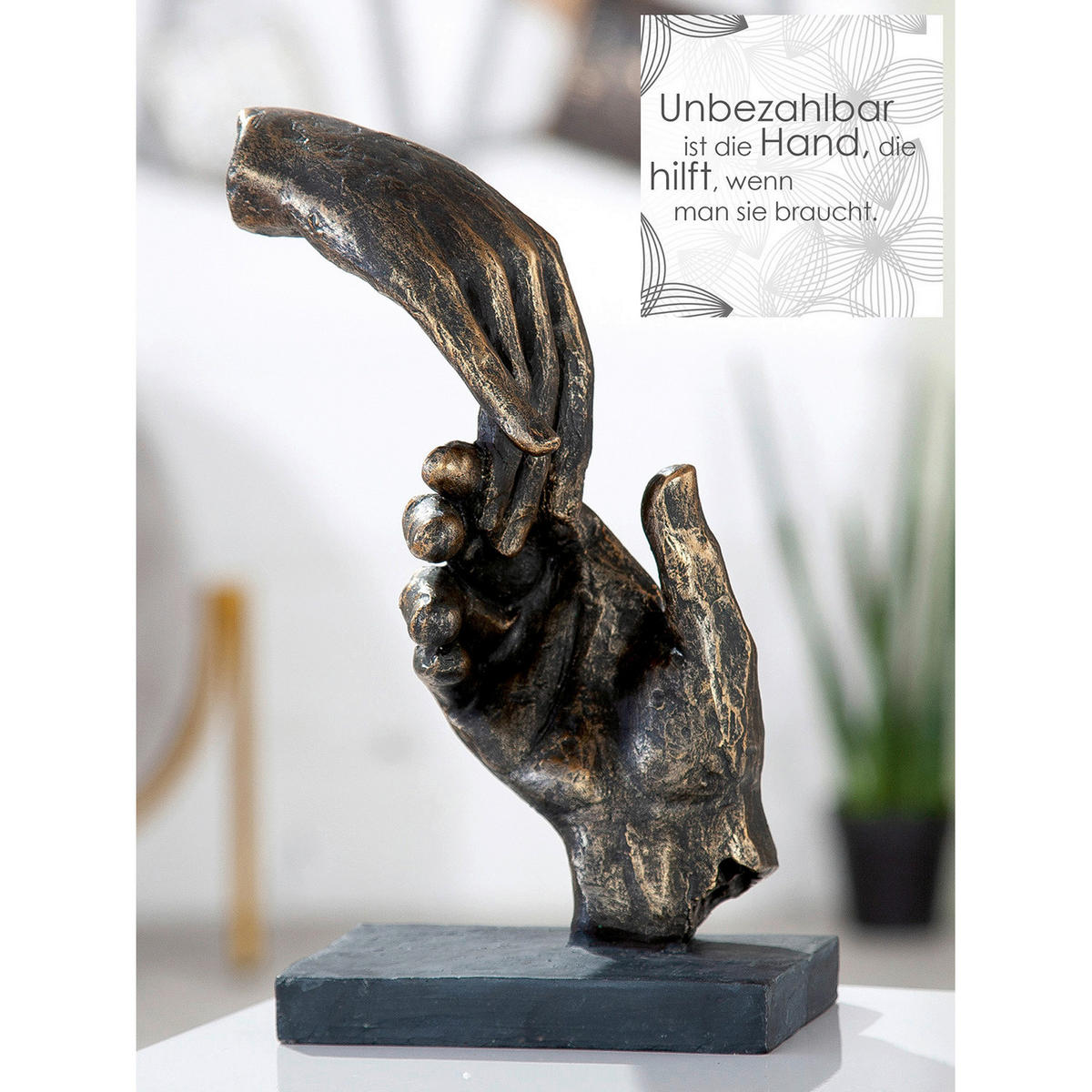SKULPTUR - Cognac, Basics, Kunststoff (13/21/7cm)