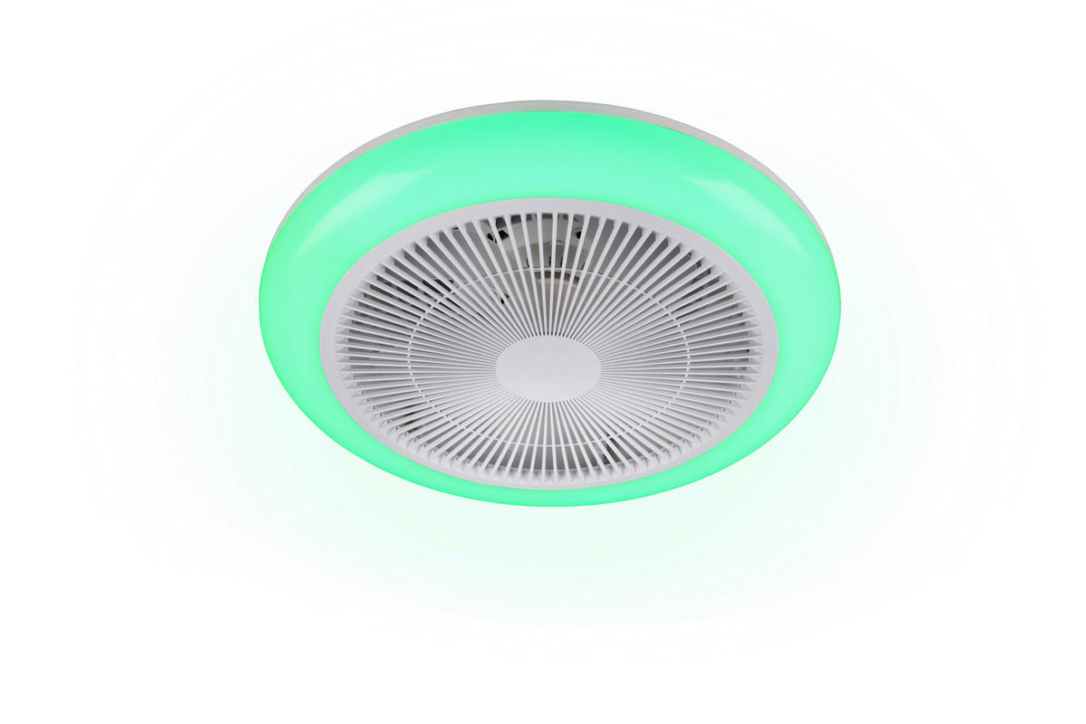 DECKENVENTILATOR - Weiß, Design, Kunststoff (0/14cm)
