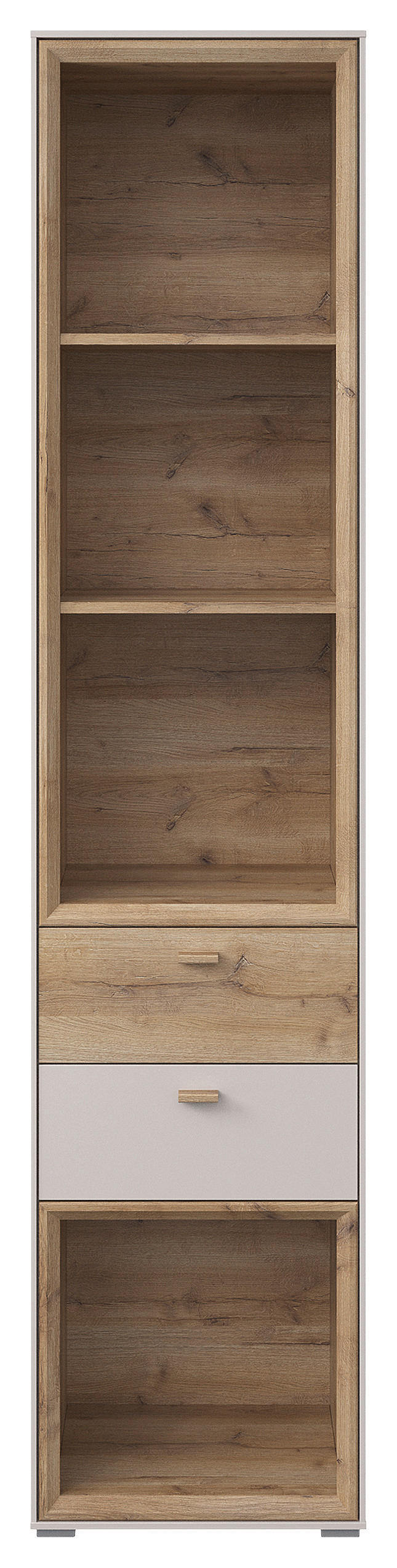 STANDREGAL  47,5/214,4/38 cm Eichefarben, Sandfarben  - Sandfarben/Eichefarben, MODERN, Holz/Holzwerkstoff (47,5/214,4/38cm) - Hom`in