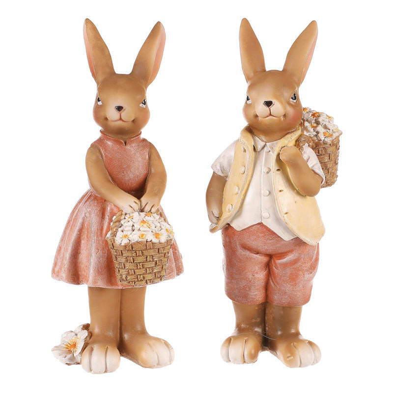 DEKORAČNÍ ZVÍŘÁTKO - hnědá, Basics, keramika (8/8/18cm)