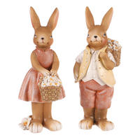 DEKORAČNÍ ZVÍŘÁTKO - hnědá, Basics, keramika (8/8/18cm)