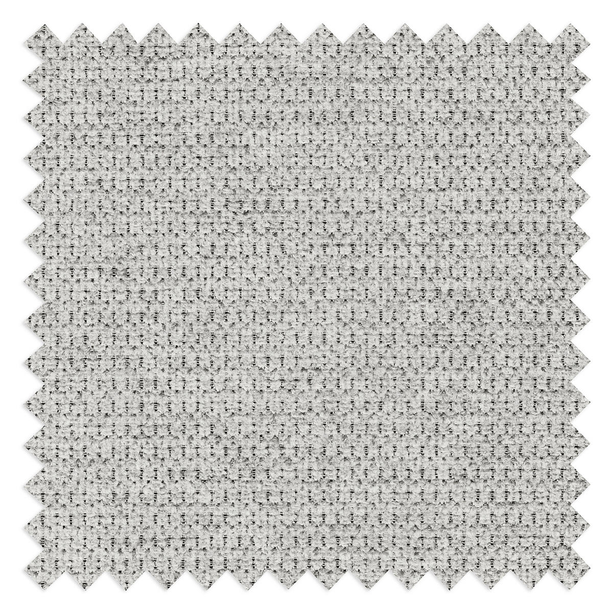 ECKSOFA TORINO Hellgrau Chenille Bettkasten, Kopfteilverstellung  - Schwarzchrom/Hellgrau, Design, Textil/Metall (247/173cm) - Livetastic