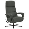 RELAXSESSEL in Leder Anthrazit  - Anthrazit/Schwarz, Design, Leder/Metall (76/110/86cm) - Dieter Knoll