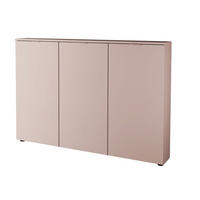 SCHUHSCHRANK  in 150/103/22 cm  - Beige/Schwarz, Design, Holzwerkstoff/Metall (150/103/22cm) - Livetastic