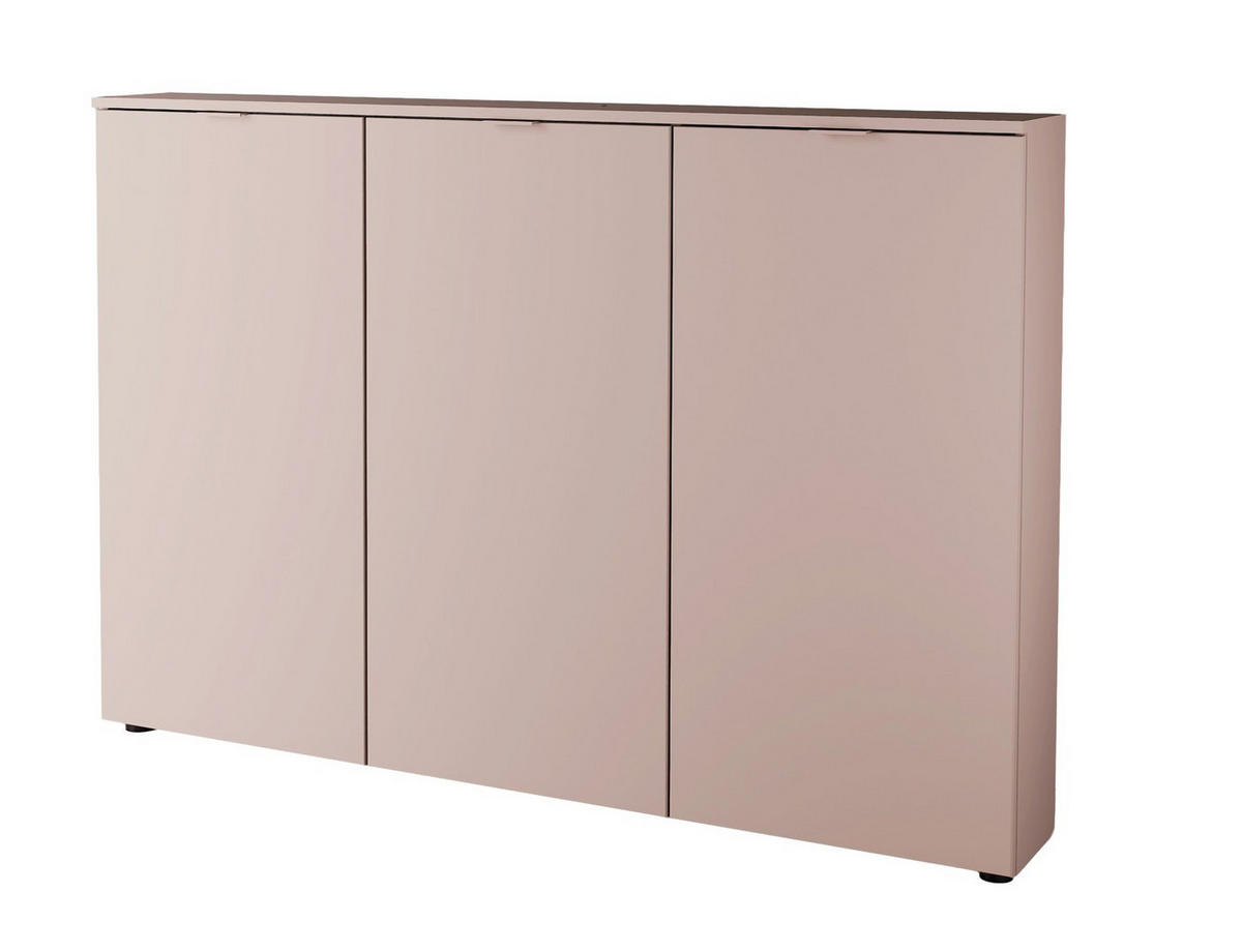 SCHUHSCHRANK  in 150/103/22 cm  - Beige/Schwarz, Design, Holzwerkstoff/Metall (150/103/22cm) - Livetastic