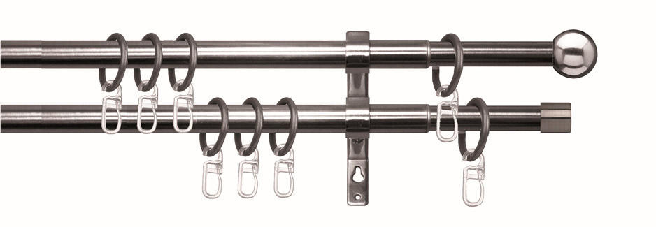 GARNIŠNA SET boja nerđajućeg čelika, metal - boja nerđajućeg čelika, Osnovno, metal (200-350cm)