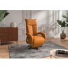 SESSEL in Echtleder Currygelb  - Currygelb/Schwarz, Konventionell, Leder/Metall (74/112/82cm) - Sit & More