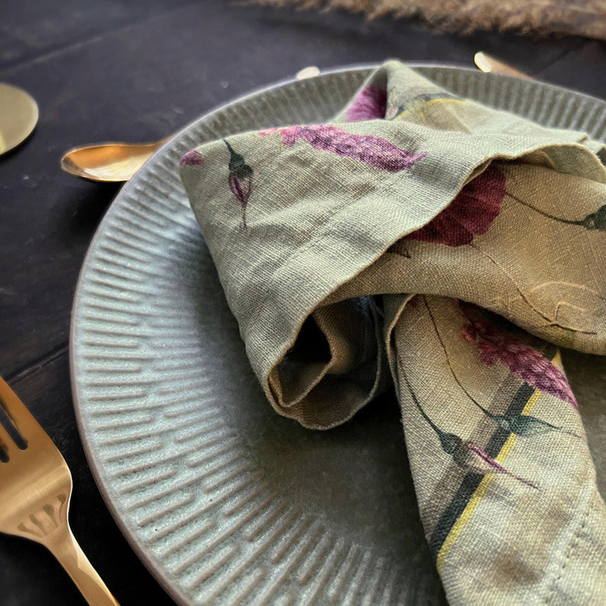 STOFFSERVIETTE 4ER SET  45/45 cm  4 Stück  - Hellgrün, Basics, Textil (45/45cm)