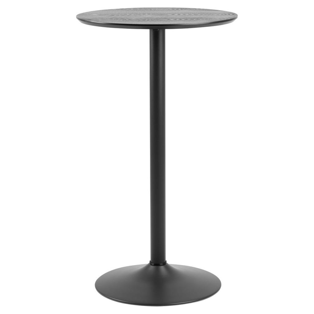 Bartisch Rund Ibiza 60x105 cm Esche Dekor/Schwarz