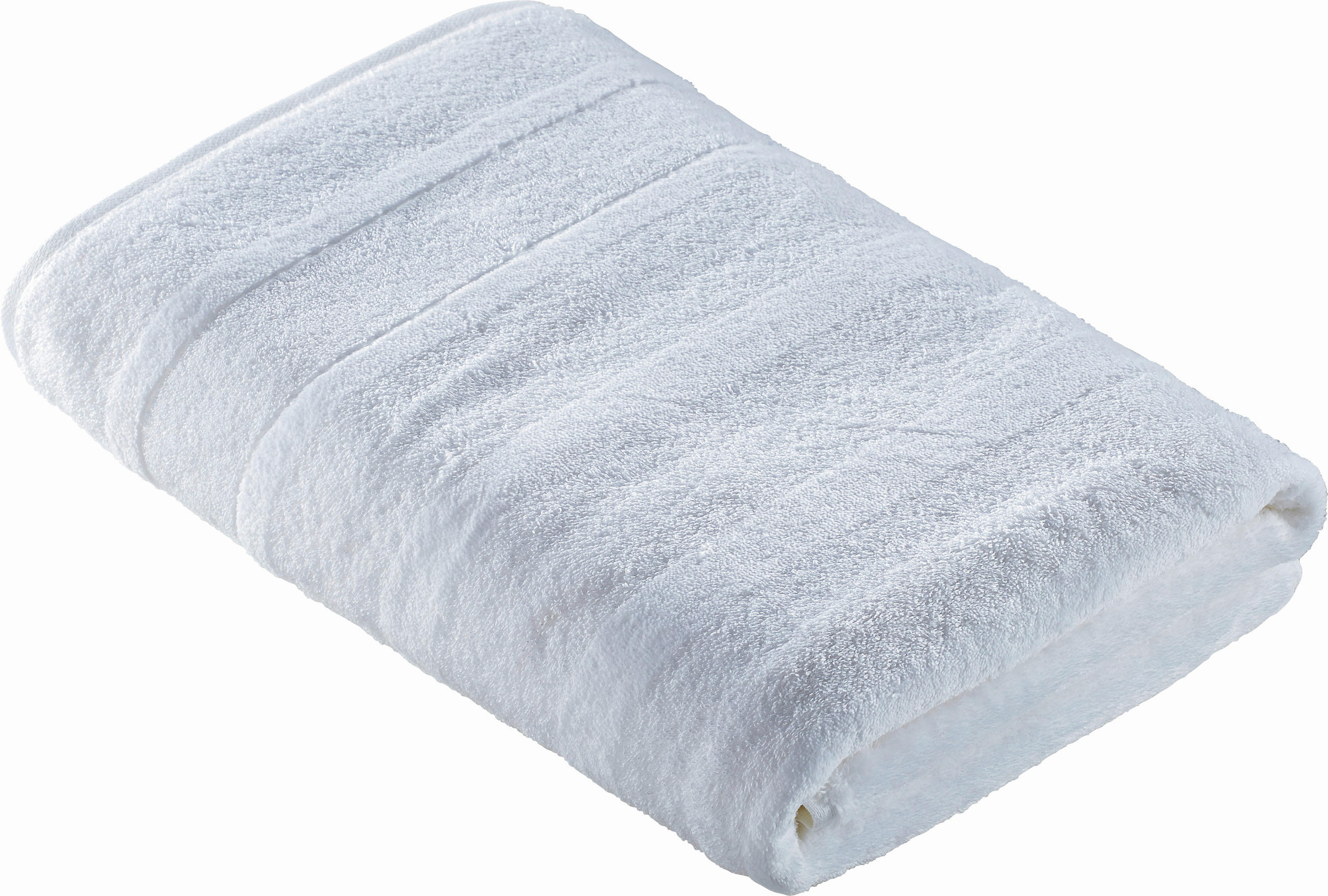 DUSCHTUCH Noblesse Uni 80/160 cm  - Weiß, Basics, Textil (80/160cm) - Cawoe