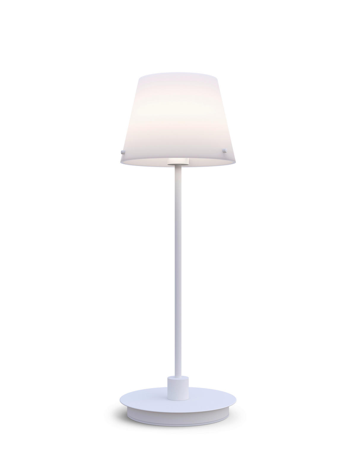 BORDSLAMPA Gil il Grande 14/14/37 cm   - vit/opal, Design, metall/glas (14/14/37cm) - Belid