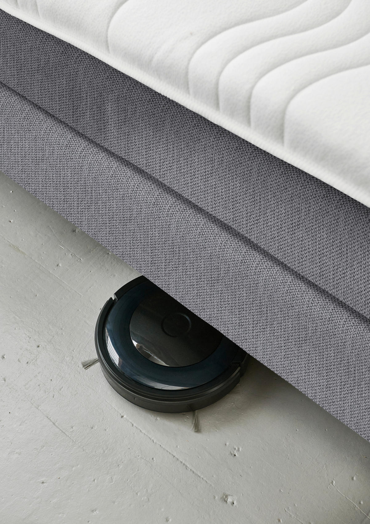 BOXSPRINGBETT 200/200 cm  in Grau  - Schwarz/Grau, Design, Kunststoff/Textil (200/200cm) - Beldomo - Sleep