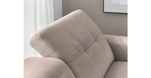 ECKSOFA Cappuccino Struktur - Eichefarben/Schwarz, Design, Holz/Textil (305/163cm) - Novel