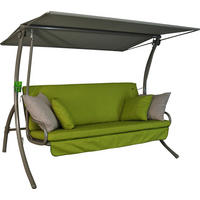 HOLLYWOODSCHAUKEL 210/160/145 cm  - Dunkelgrau/Anthrazit, Basics, Kunststoff/Textil (210/160/145cm) - Boxxx