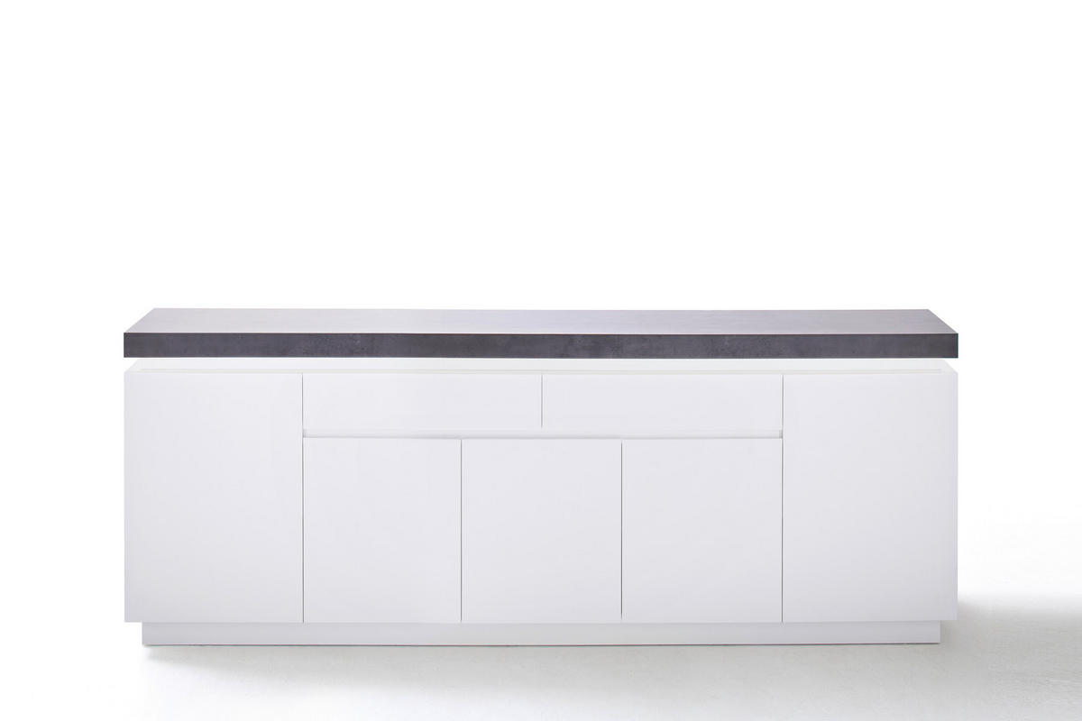 SIDEBOARD  in 200/80/40 cm  - Weiß, Design, Holzwerkstoff (200/80/40cm) - Livetastic