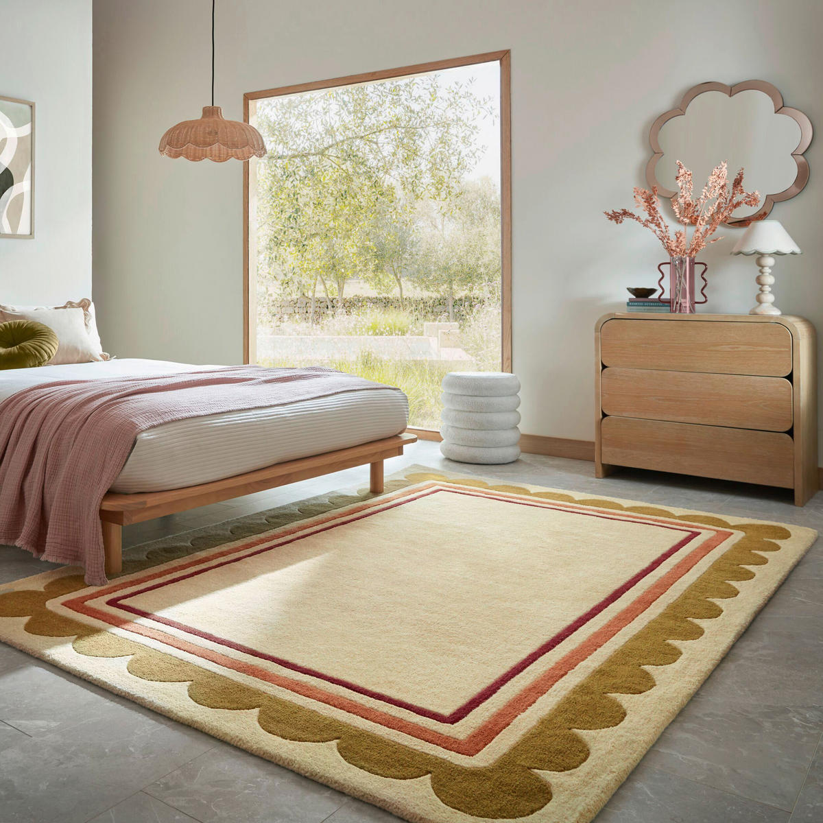 WOLLTEPPICH 160/230 cm Lois Grün rechteckig  - Grün, Basics, Textil (160/230cm) - Flair Rugs